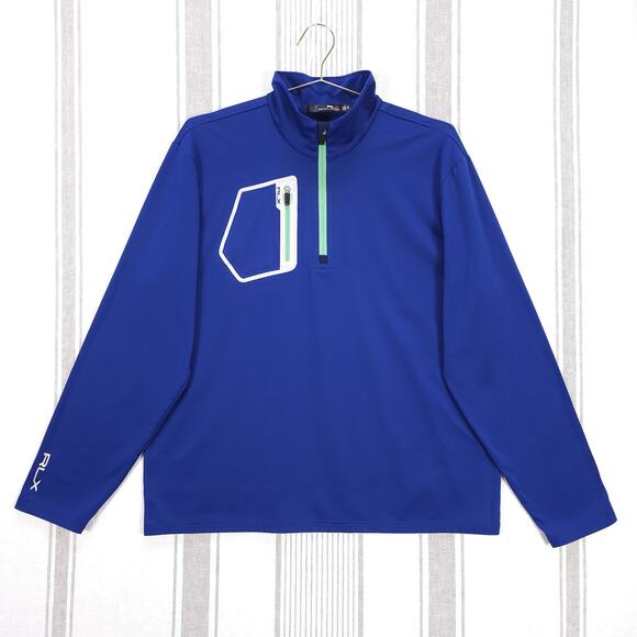 Ralph Lauren RLX Pullover Mens XL Quarter Zip Performance Golf‎ Athletic Shirt - Picture 1 of 12